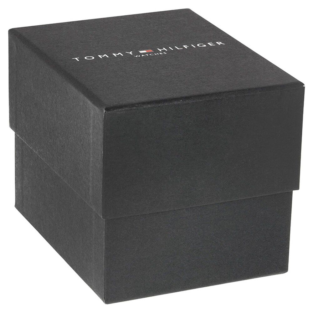 Tommy Hilfiger Quartz Analog Black Dial Leather Strap Watch for Men-NCTH1791238