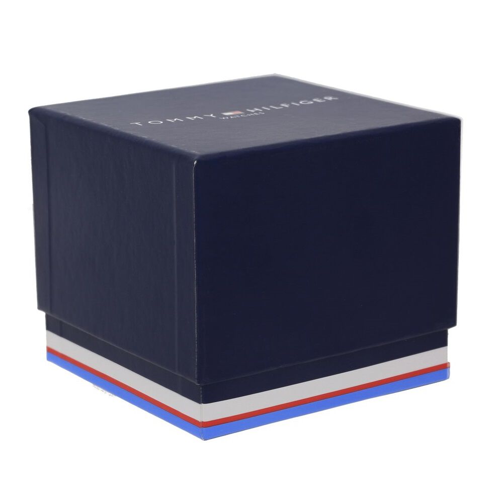 Tommy Hilfiger Quartz Analog Black Dial Leather Strap Watch for Men-TH1791321J