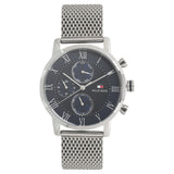 Tommy Hilfiger Quartz Multifunction Blue Dial Metal Strap Watch for Men NETH1791398W