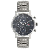 Tommy Hilfiger Quartz Multifunction Blue Dial Metal Strap Watch For Men