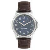 Tommy Hilfiger Quartz Analog Blue Dial Leather Strap Watch for Men TH1791449W