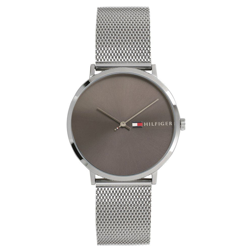 Tommy Hilfiger Quartz Analog Grey Dial Metal Strap Watch for Men-NCTH1791465