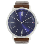 Tommy Hilfiger Quartz Analog Blue Dial Leather Strap Watch For Men