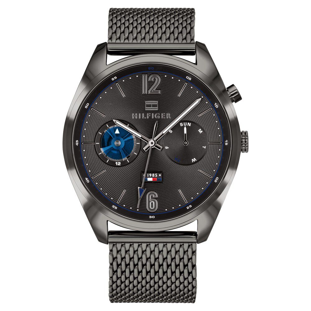 Tommy Hilfiger Quartz Analog Grey Dial Stainless Steel Strap Watch for Men-NCTH1791546W