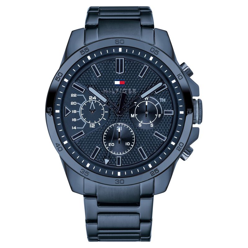 Tommy Hilfiger Quartz Analog Blue Dial Stainless Steel Strap Watch For Men