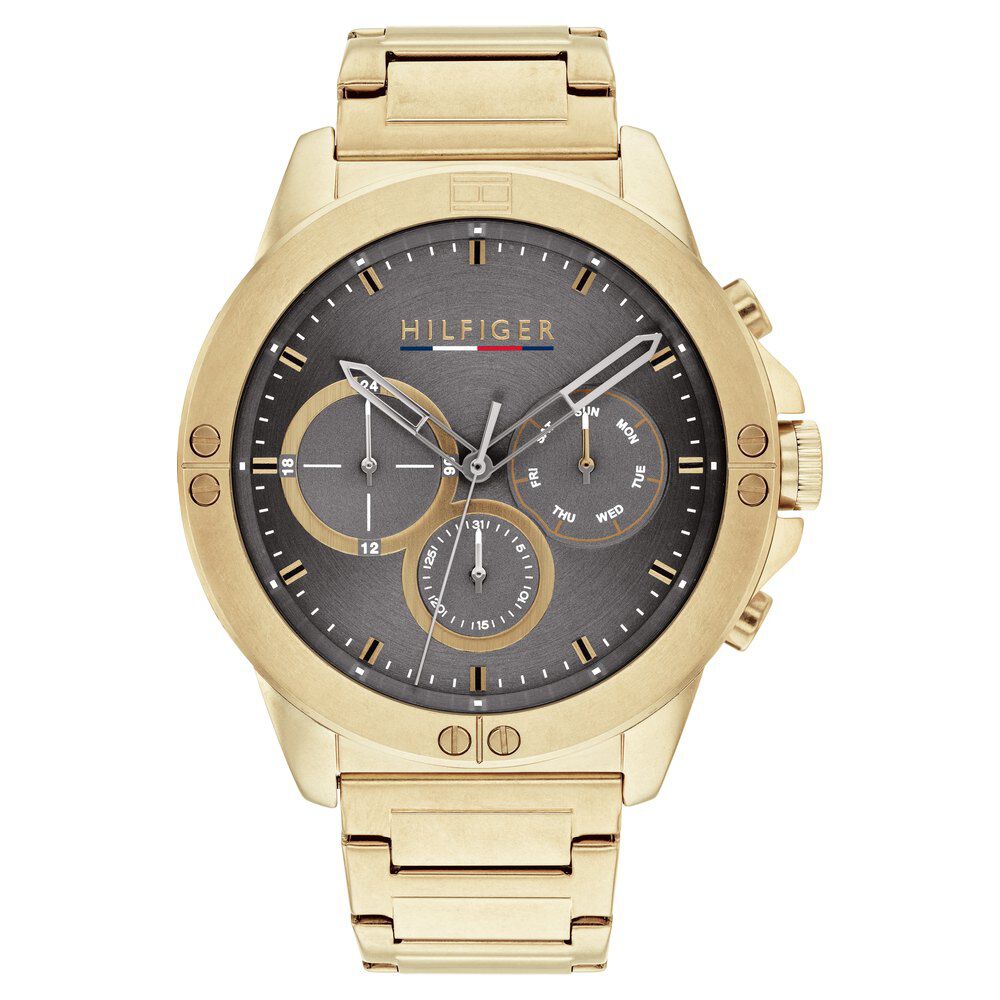 Tommy Hilfiger Quartz Multifunction Grey Dial Stainless Steel Strap Watch for Men NCTH1791891