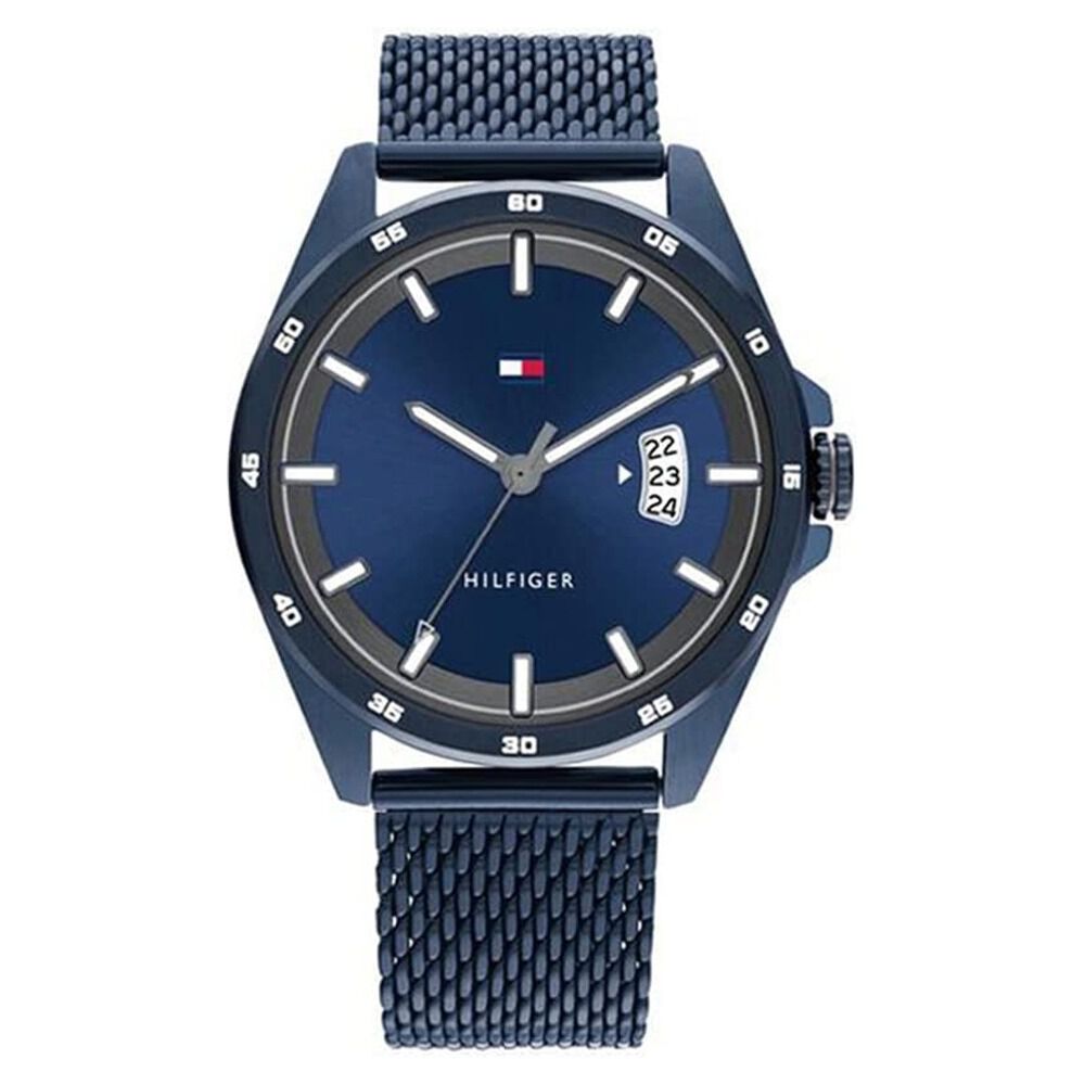 Tommy Hilfiger Quartz Analog Blue Dial Stainless Steel Strap Watch for Men-NDTH1791911W