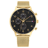 Tommy Hilfiger Multifunction Black Dial Watch For Men