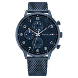 Tommy Hilfiger Quartz Multifunction Blue Dial Stainless Steel Strap Watch for Men NETH1791990W