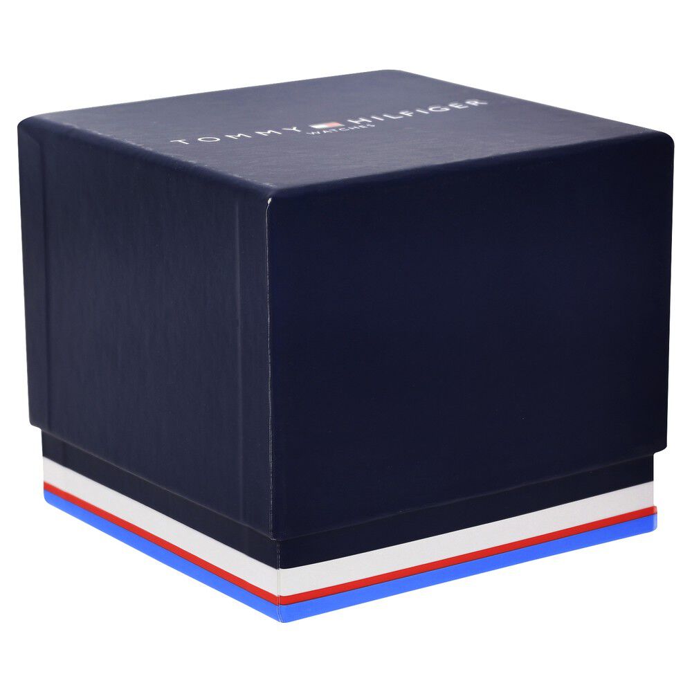 Tommy Hilfiger Quartz Analog Black Dial Leather Strap Watch For Men