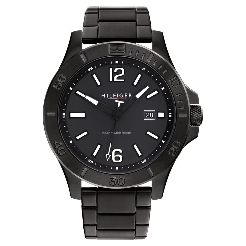 Tommy Hilfiger Analog Black Dial Watch For Men
