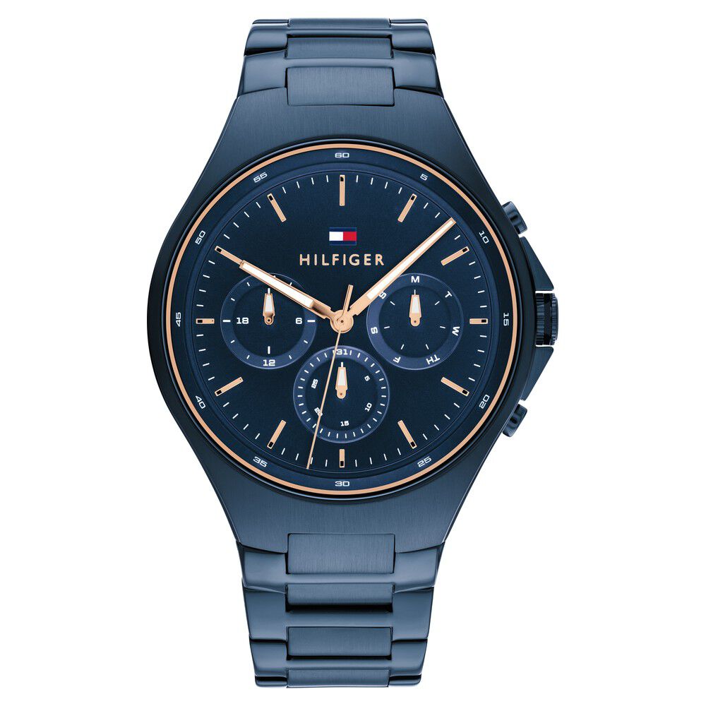 Tommy Hilfiger Blue Dial Blue Colour Stainless Steel Strap Watch for Men TH1792058