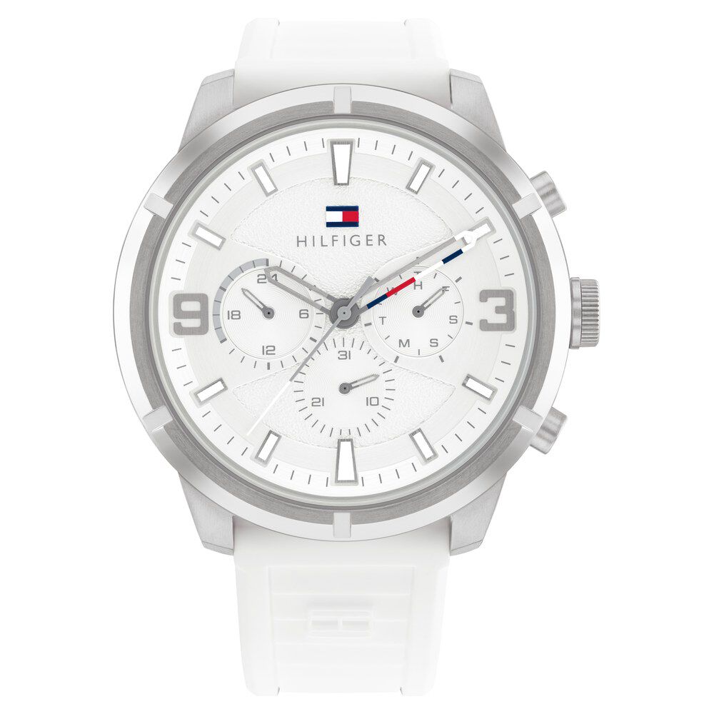 Tommy Hilfiger Silver Dial Quartz Analog with Date Watch for Men TH1792072