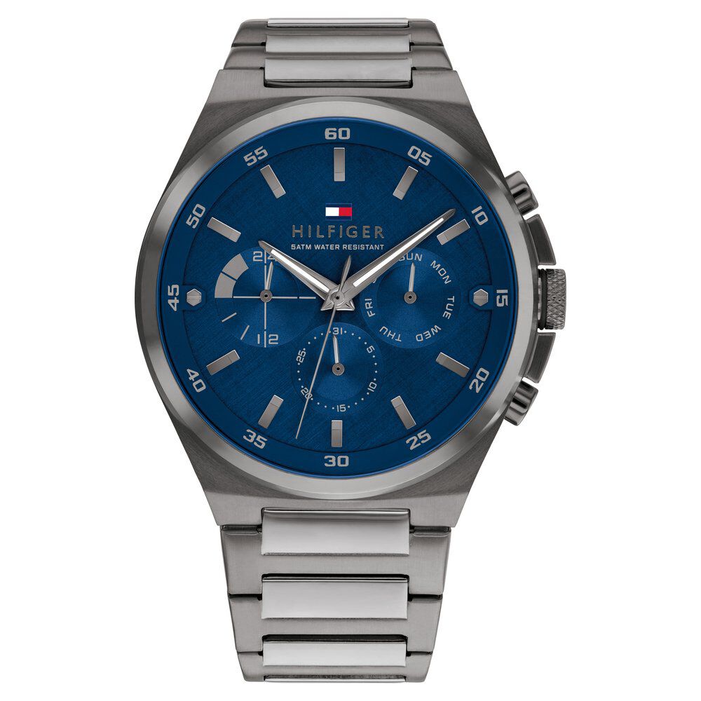 Tommy Hilfiger Quartz Multifunction Blue dial Stainless Steel Strap Watch for Men TH1792089