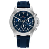Tommy Hilfiger Quartz Multifunction Blue Dial Blue Silicone Strap Watch for Men TH1792112
