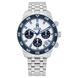 Tommy Hilfiger Chronograph White Dial Stainless Steel Strap Watch For Men TH1792157W