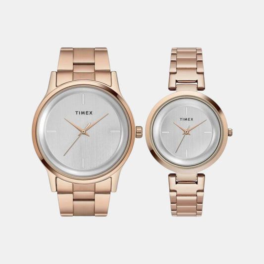 Trendline Couple Quartz Dial Analog Stainless Steel Watch TW00PR294