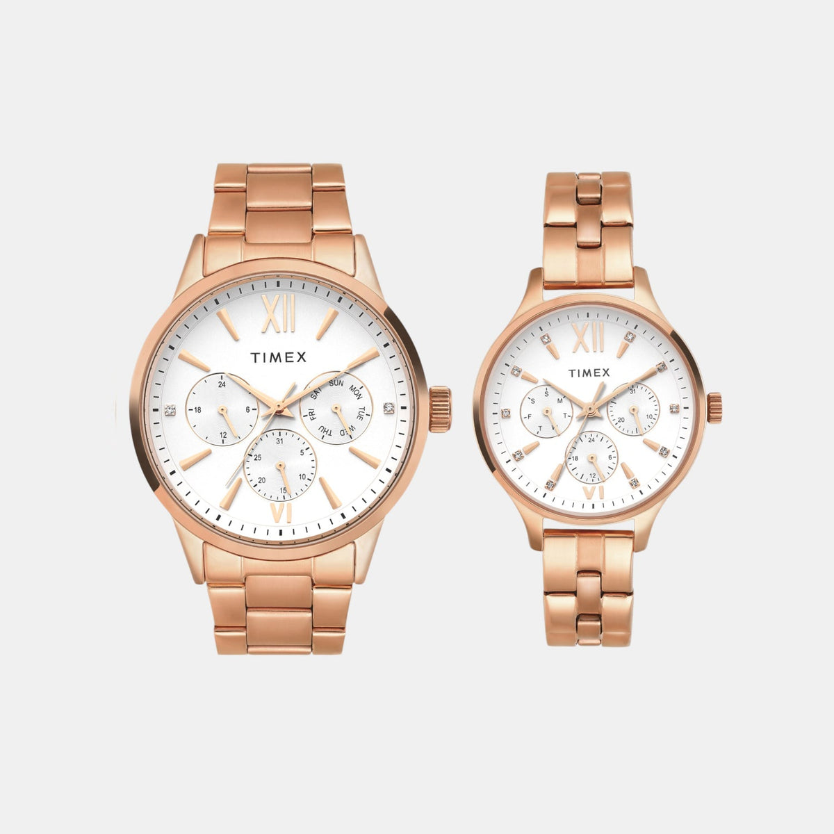 Trendline Couple Quartz Dial Multi-Function Stainless Steel Watch TW00PR304