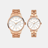 Trendline Couple Quartz Dial Multi-Function Stainless Steel Watch TW00PR304