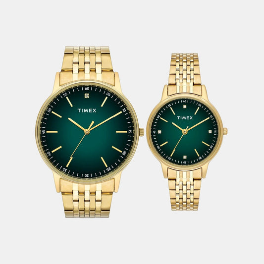 Trendline Couple Quartz Dial Analog Stainless Steel Watch TW00PR327
