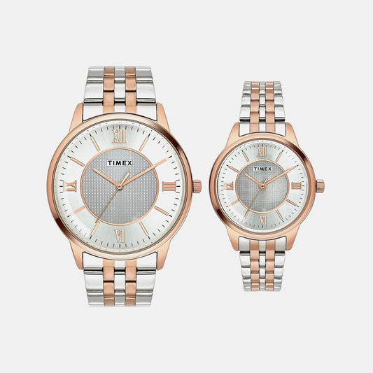 Trendline Couple Quartz Dial Analog Stainless Steel Watch TW00PR334