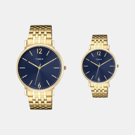 Trendline Couple Quartz Dial Analog Stainless Steel Watch TW00PR337