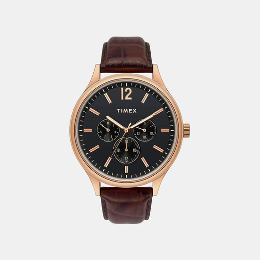 Trendline Men Quartz Dial Chronograph Leather Watch TWEG18404