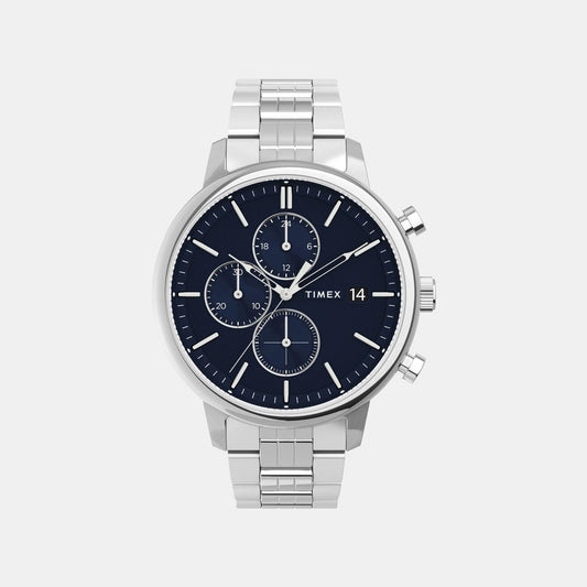 Chicago Men Quartz Dial Chronograph Stainless Steel Watch TWEG26903