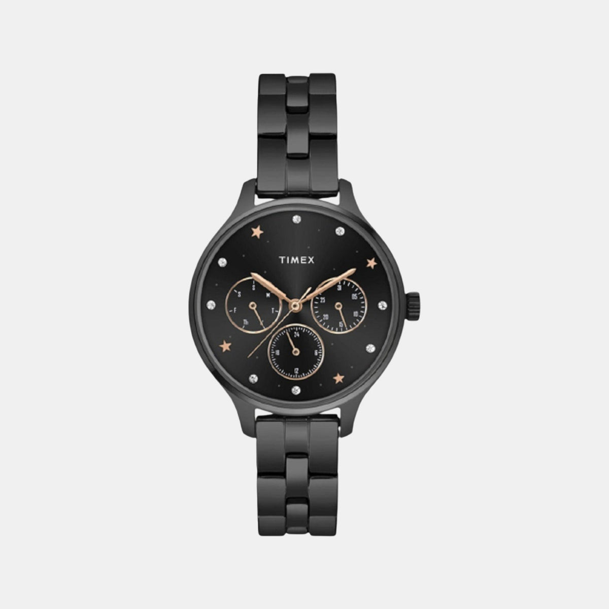 Fashion Women Quartz Dial Chronograph Stainless Steel Watch TWEL14816