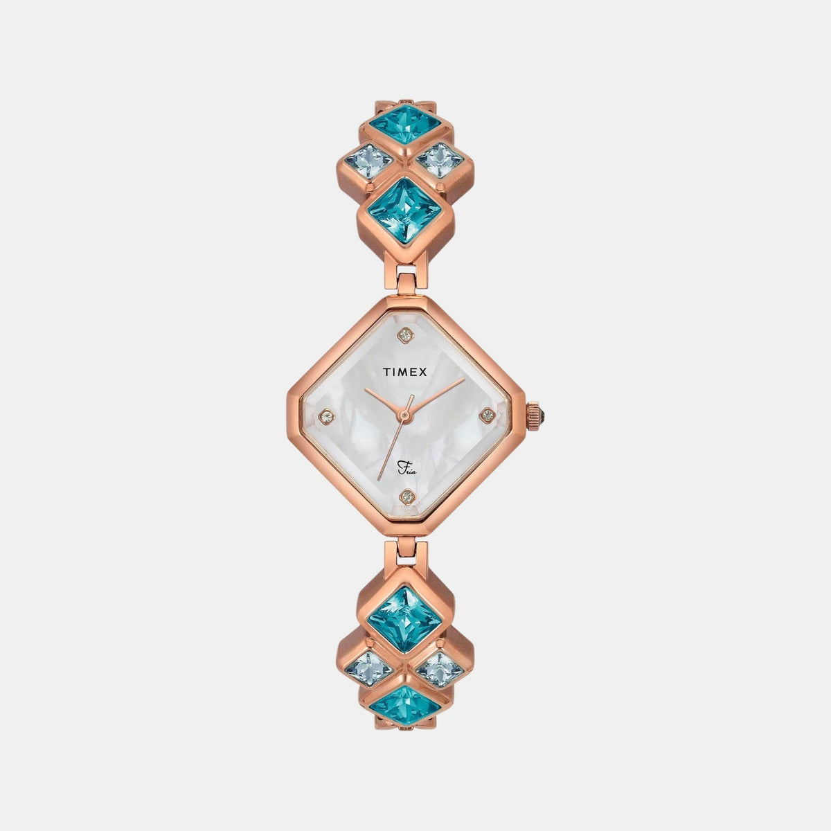 Fria Women Quartz Dial Analog Brass Watch TWEL17200