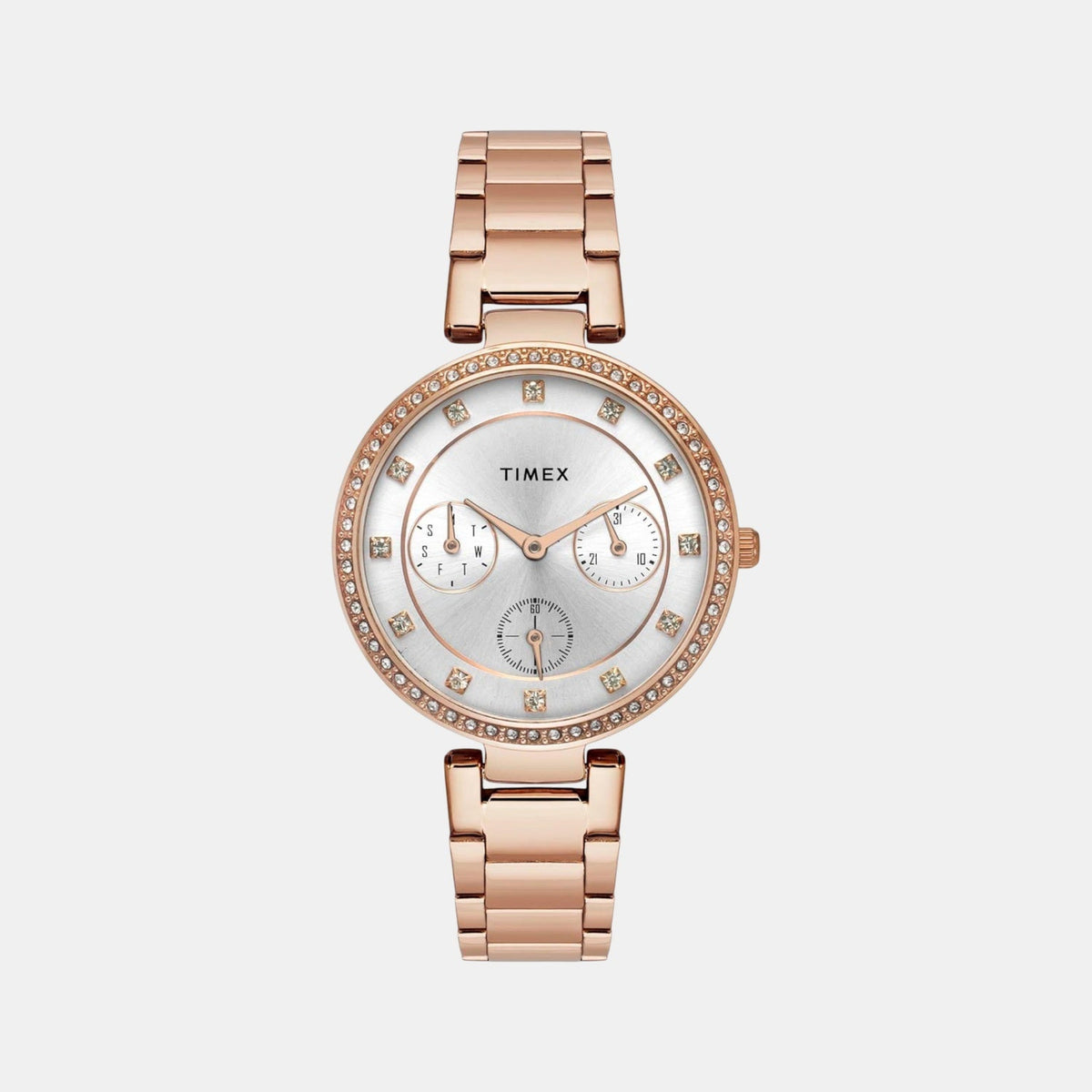 Trendline Women Quartz Dial Multi-Function Stainless Steel Watch TWEL18702
