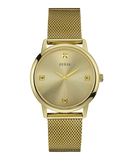 GUESS Mens Gold Tone Analog Watch