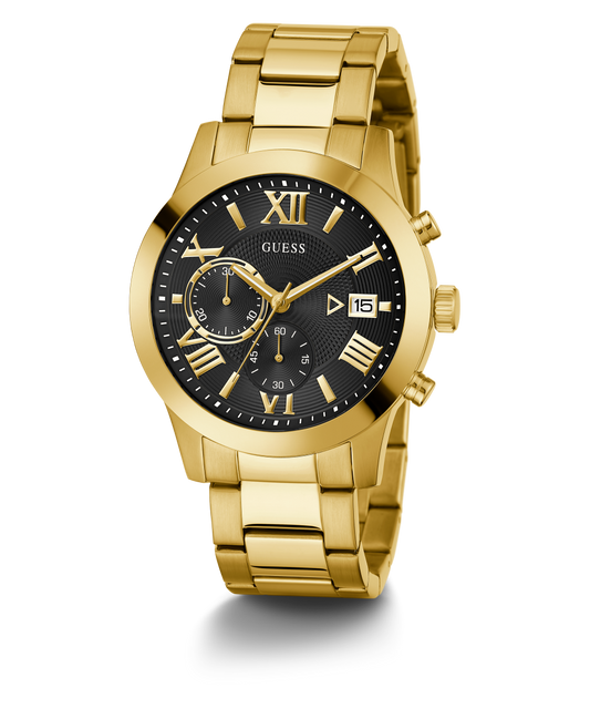 GUESS Mens Gold Tone Chronograph Watch