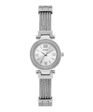 GUESS Ladies Silver Tone Analog Watch
