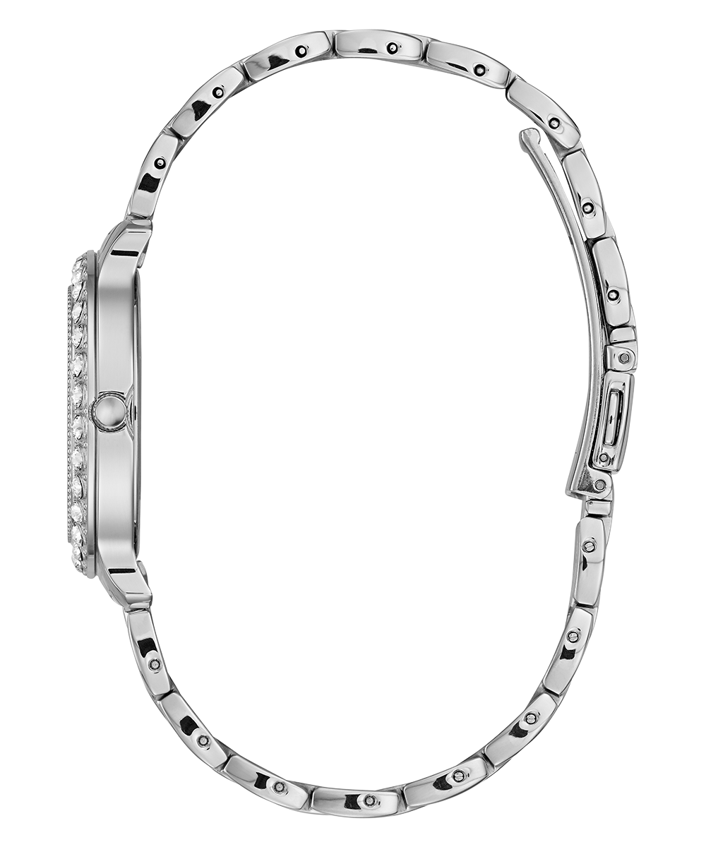 GUESS Ladies Silver Tone Analog Watch