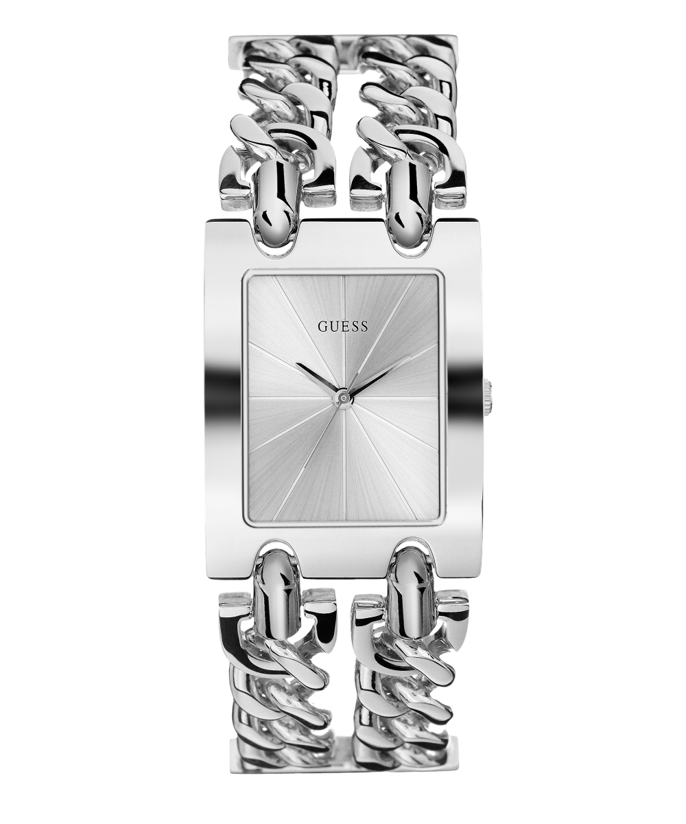 GUESS Ladies Silver Tone Analog Watch