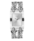 GUESS Ladies Silver Tone Analog Watch