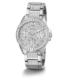GUESS Ladies Silver Tone Multi-function Watch
