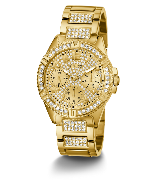 GUESS Ladies Gold Tone Multi-function Watch