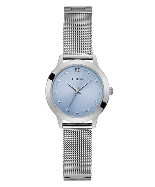 GUESS Ladies Silver Tone Analog Watch