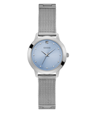 GUESS Ladies Silver Tone Analog Watch