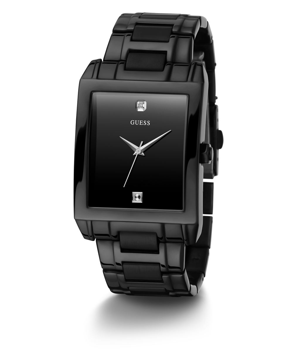 GUESS Mens Black Analog Watch