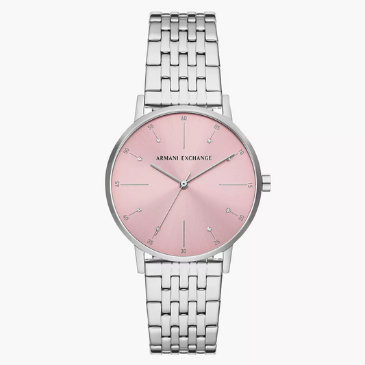 Armani Exchange Three-Hand Stainless Steel Watch AX5591