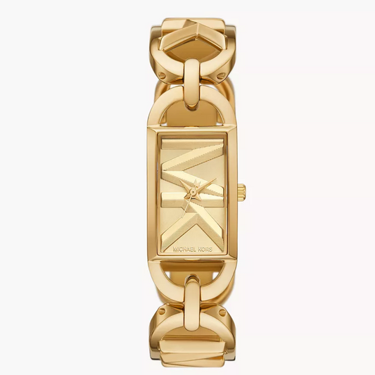 Michael Kors MK Empire Three-Hand Gold-Tone Stainless Steel Watch MK7406