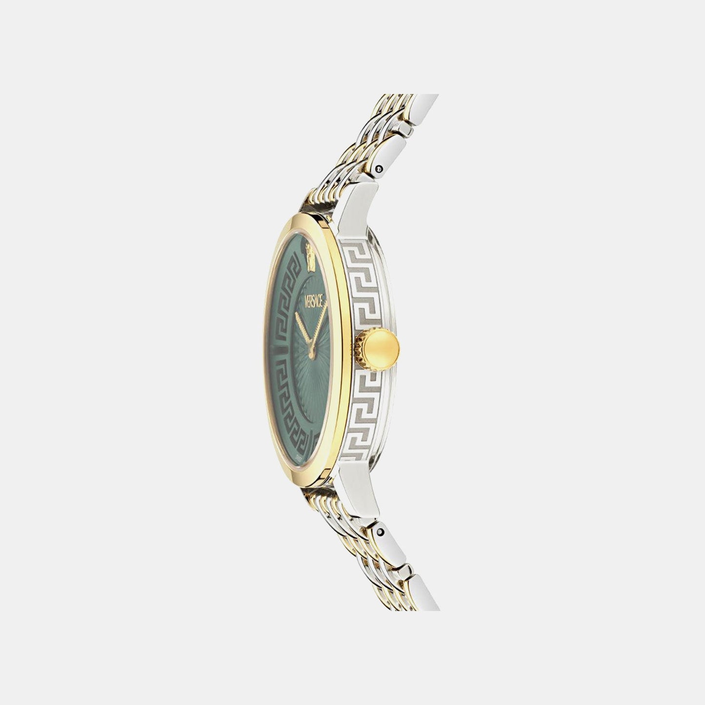 Greca Fortuna (Wc-0A) Women Quartz Green Dial Analog Stainless Steel Watch VE0A00325