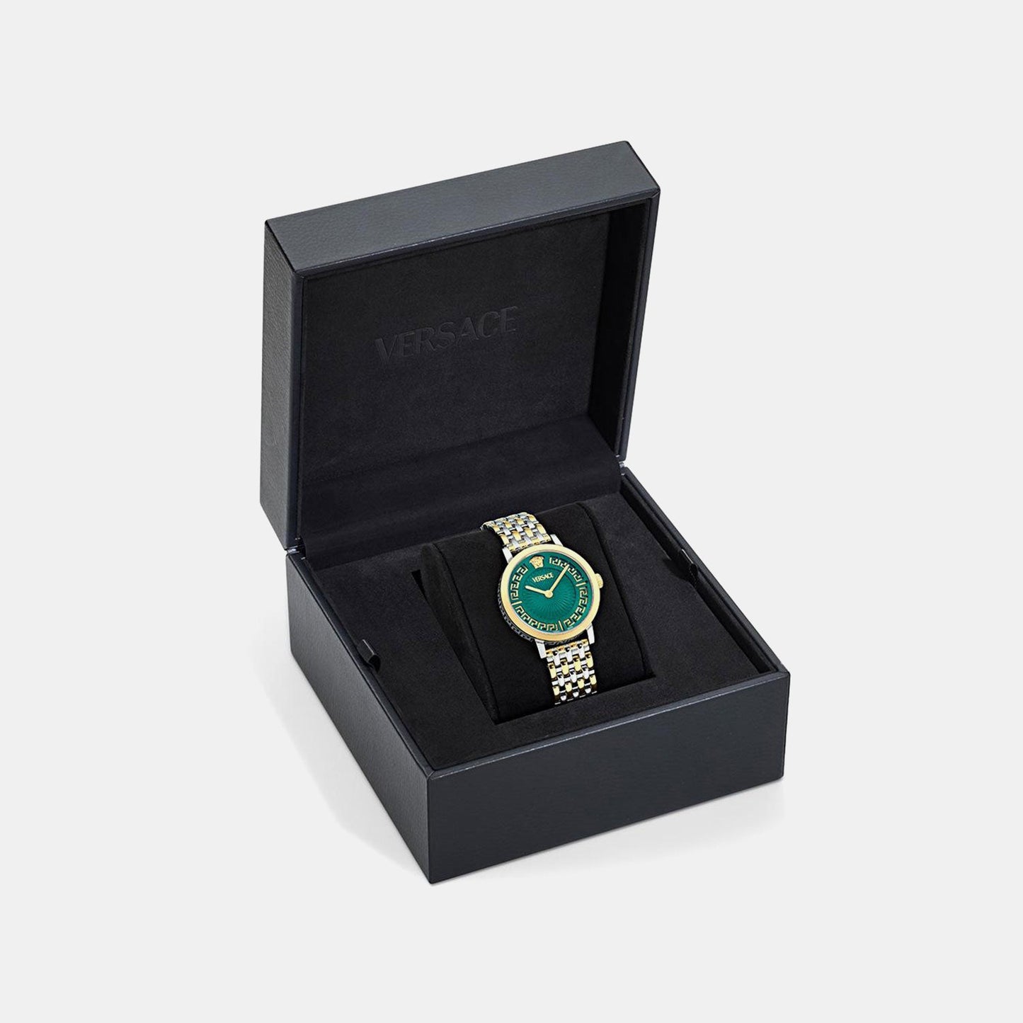 Greca Fortuna (Wc-0A) Women Quartz Green Dial Analog Stainless Steel Watch VE0A00325