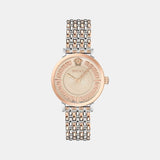 Women Quartz Ivory Dial Analog Stainless Steel Watch VE0A00425