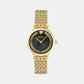 Greca Flourish Women Quartz Black Dial Analog Stainless Steel Watch VE0A00525