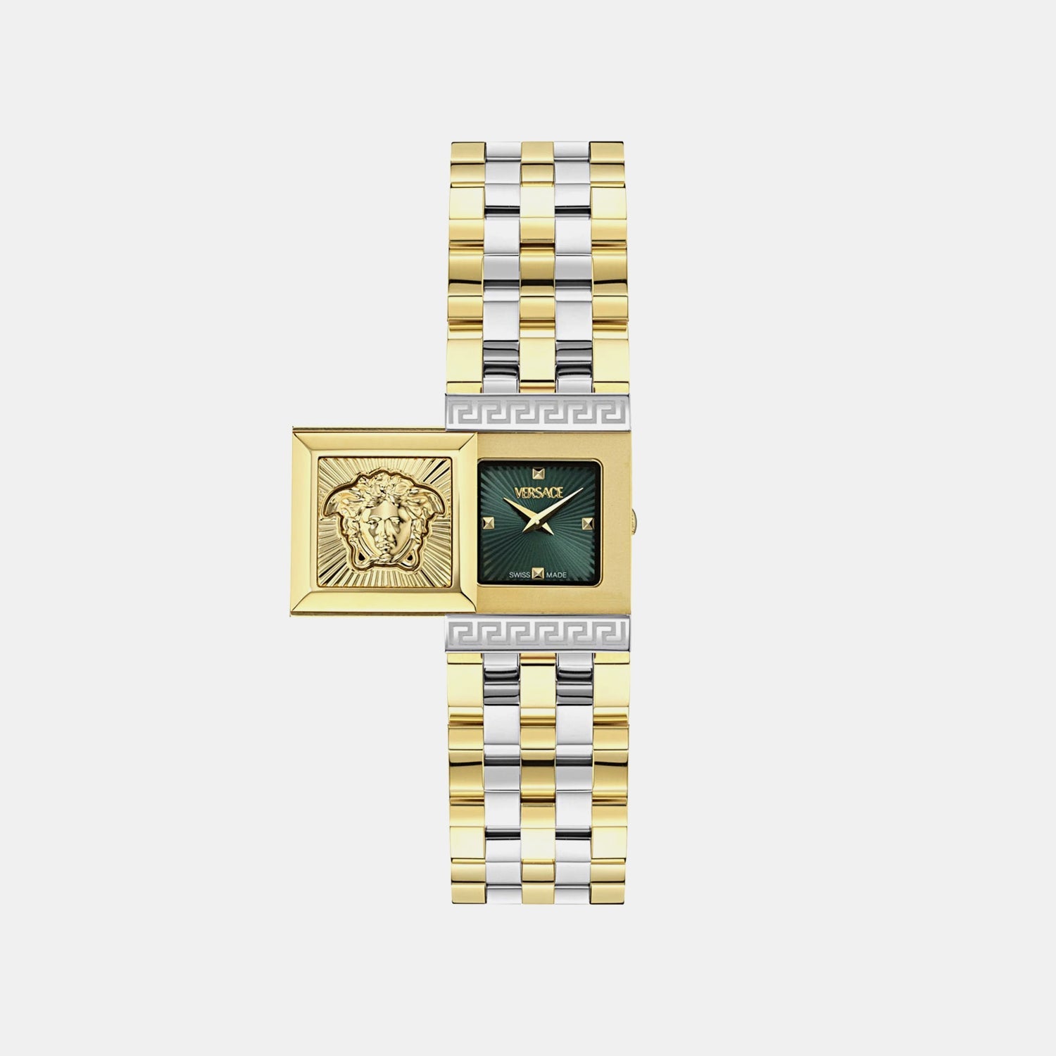 Versace Reveal (Wc-0C) Women Quartz Green Dial Analog Stainless Steel Watch VE0C00125