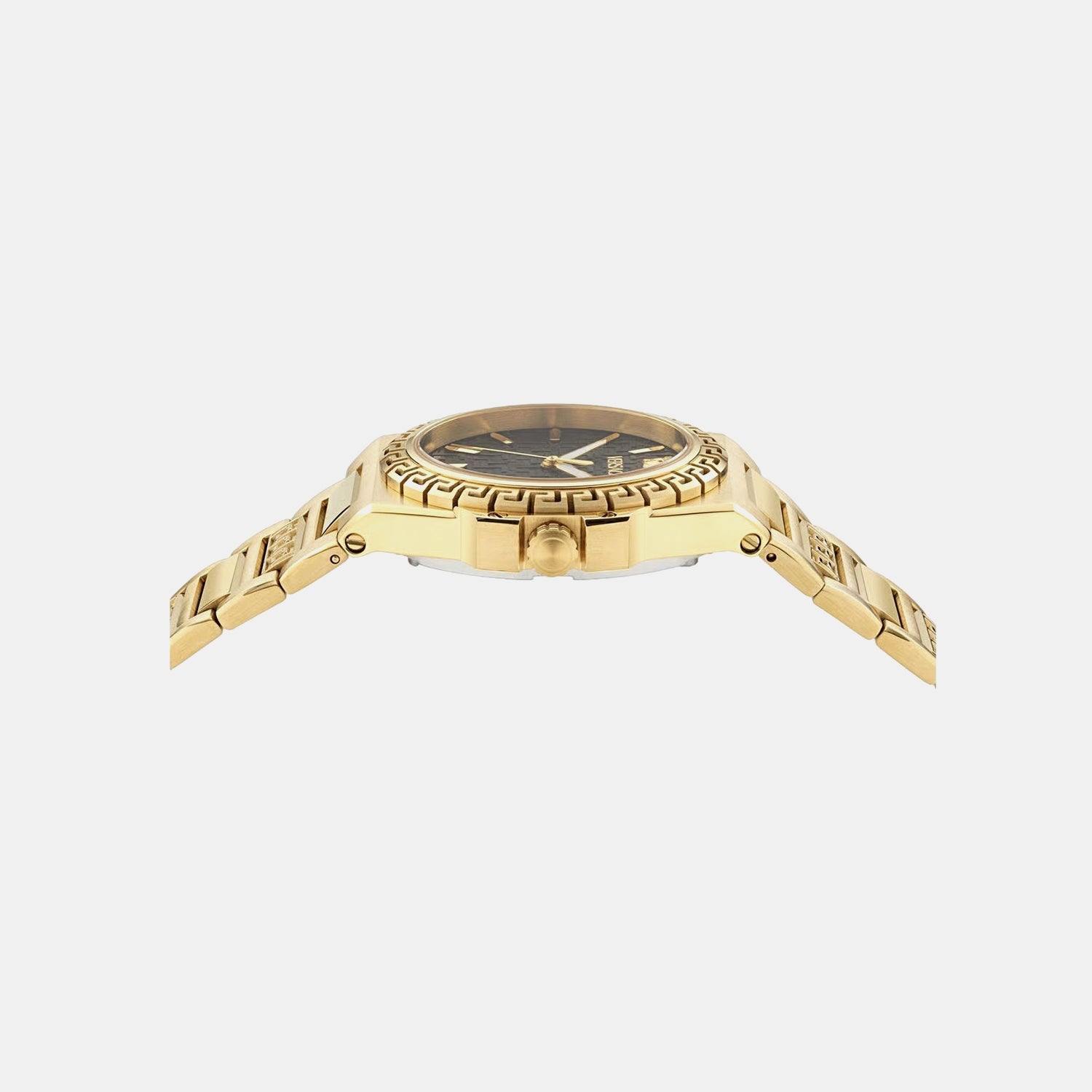 Greca Reaction Lady(Wc-0D Women Quartz Black Dial Analog Stainless Steel Watch VE0D00525